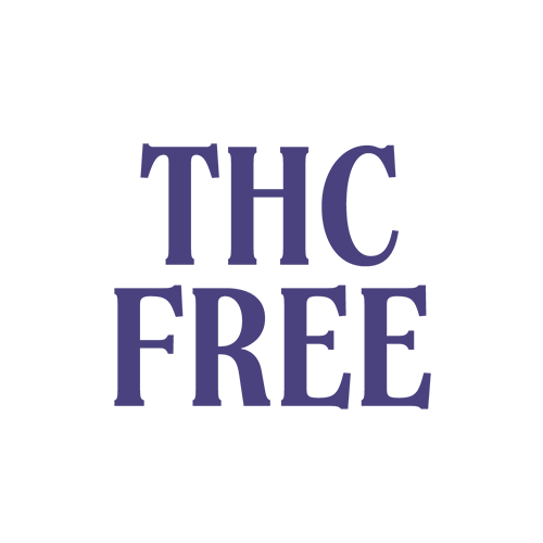 Purple text: THC Free